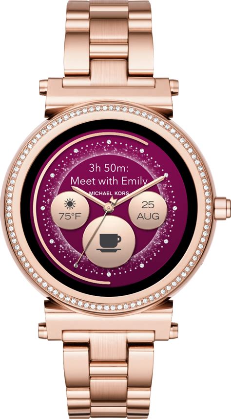 montre intelligente michael kors best buy|Michael Kors watch for female.